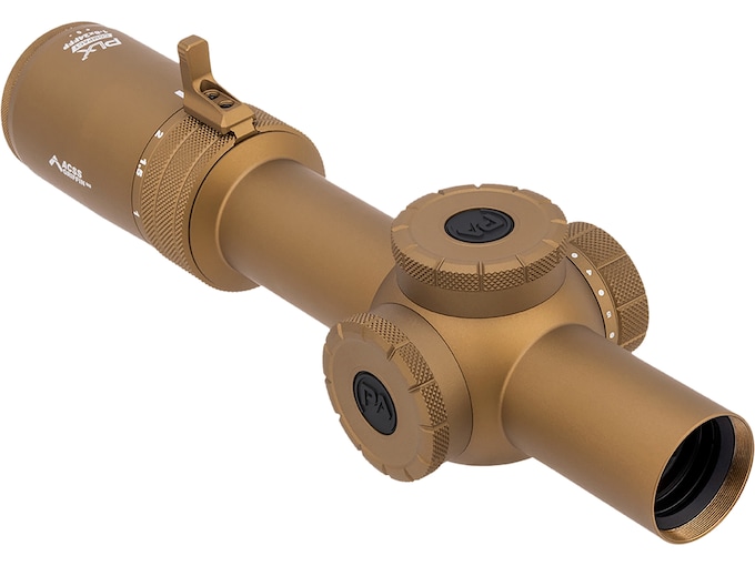 Primary Arms PLxC Compact Rifle Scope 1-8x 24mm Illuminated ACSS Nova Fiber Wire Reticle Flat Dark Earth