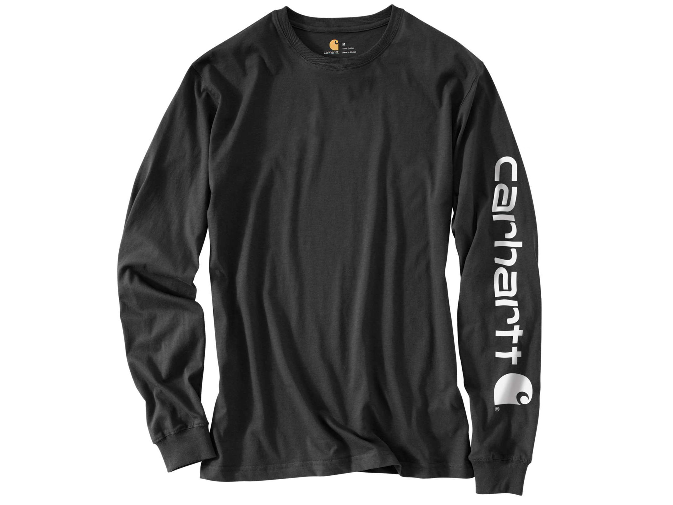 Carhartt Men's Loose Fit Heavyweight Long Sleeve Logo Sleeve Graphic