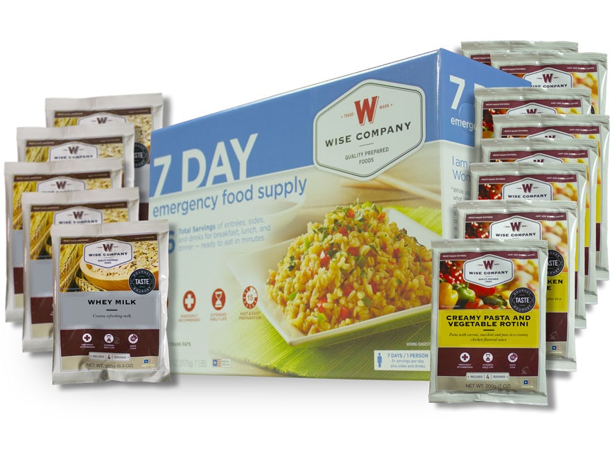 Wise Company 7 Day Emergency Food Supply Freeze Dried Food Kit