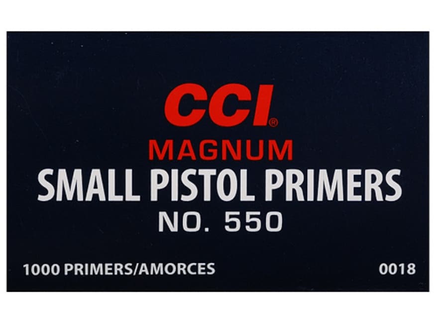 CCI Small Pistol Magnum Primers #550
