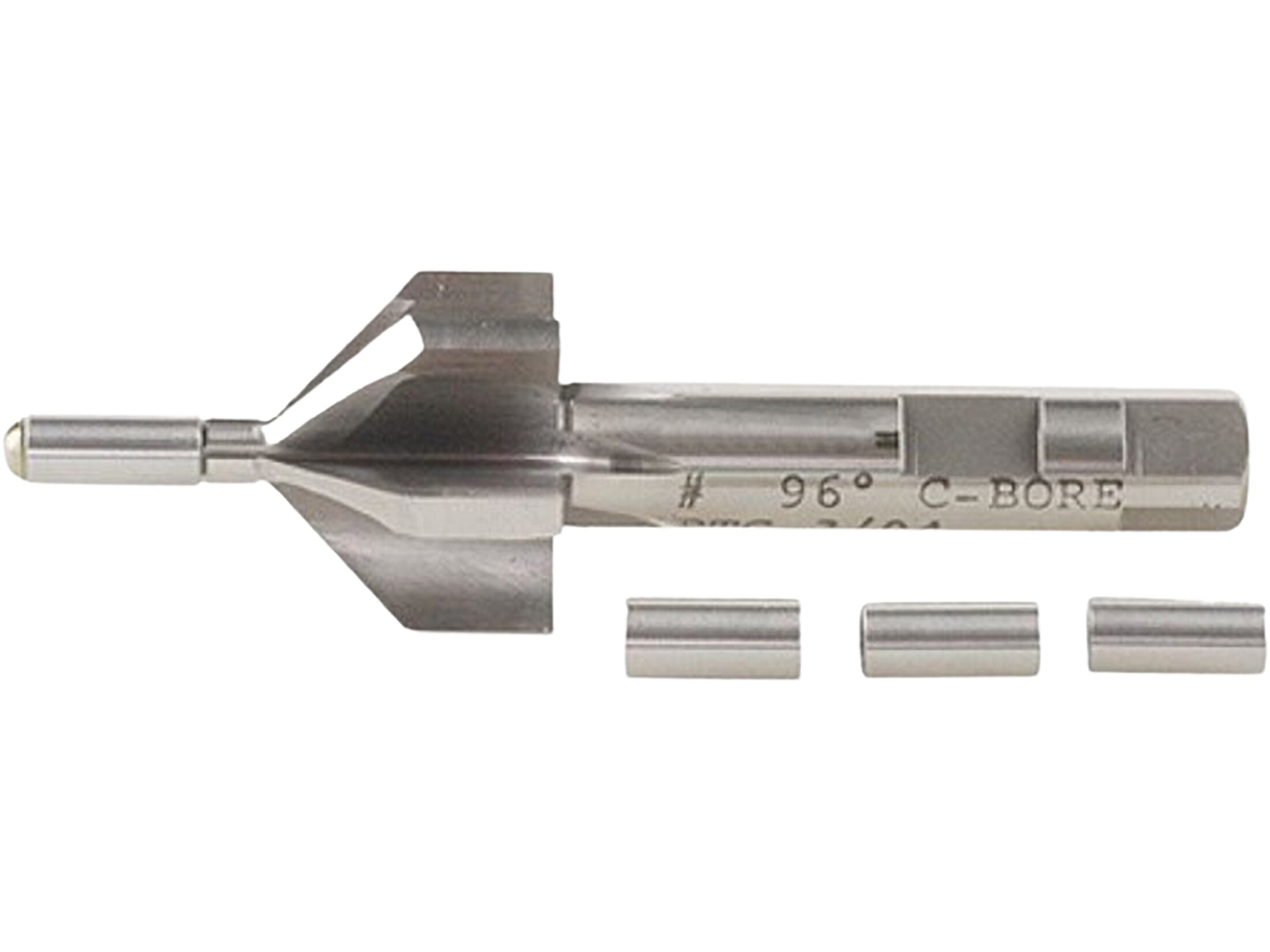 PTG 120Degree Piloted Barrel Counterbore 30 Cal Up 4 Pilot Set (.300,