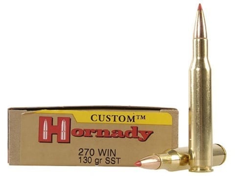 Hornady Custom Ammo 270 Winchester 130 Grain SST Box of 20