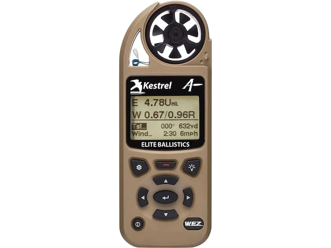 Kestrel 5700X WEZ Weather Meter with Applied Ballistics Berry Compliant Desert Tan