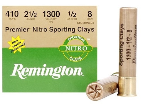 Remington Premier Nitro Gold Sporting Clays Ammunition 410 Bore 2-1/2" 1/2 oz #8 Shot B...