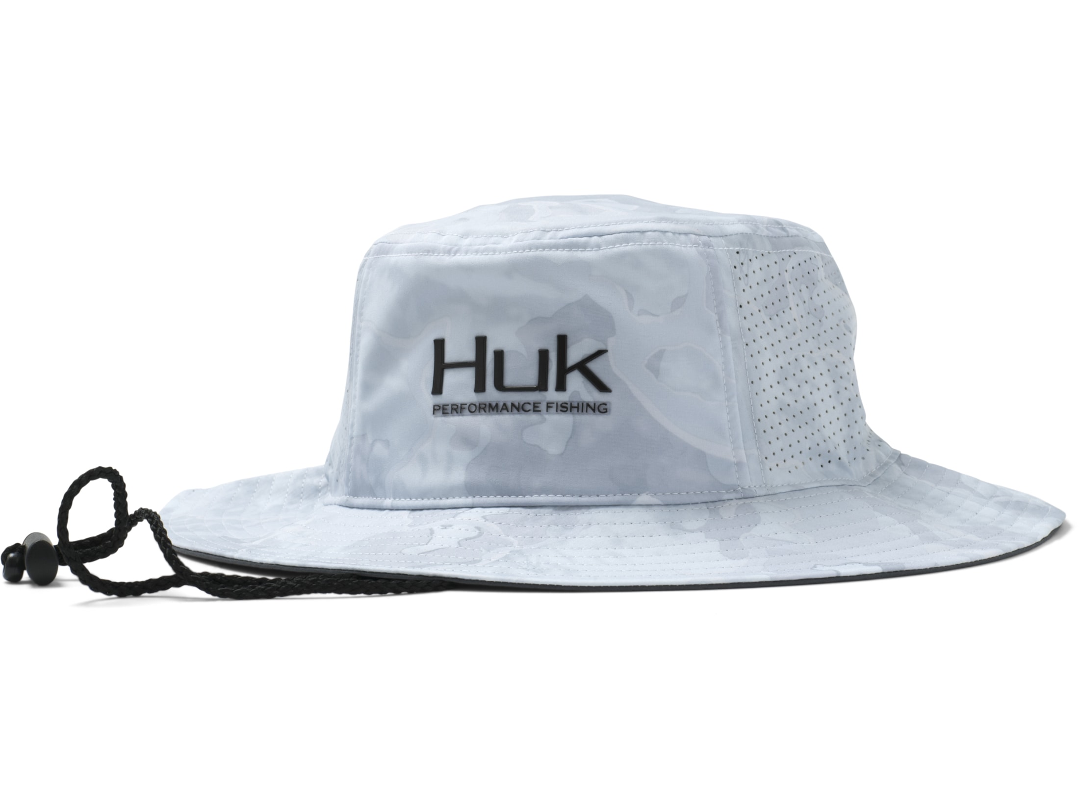 HUK Camo Patch Straw Hat|Wide Brim Fishing Hat + Sun Protection