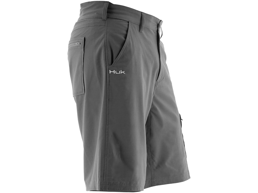 Huk Men's Next Level 10.5 Shorts/Spandex Charcoal Large