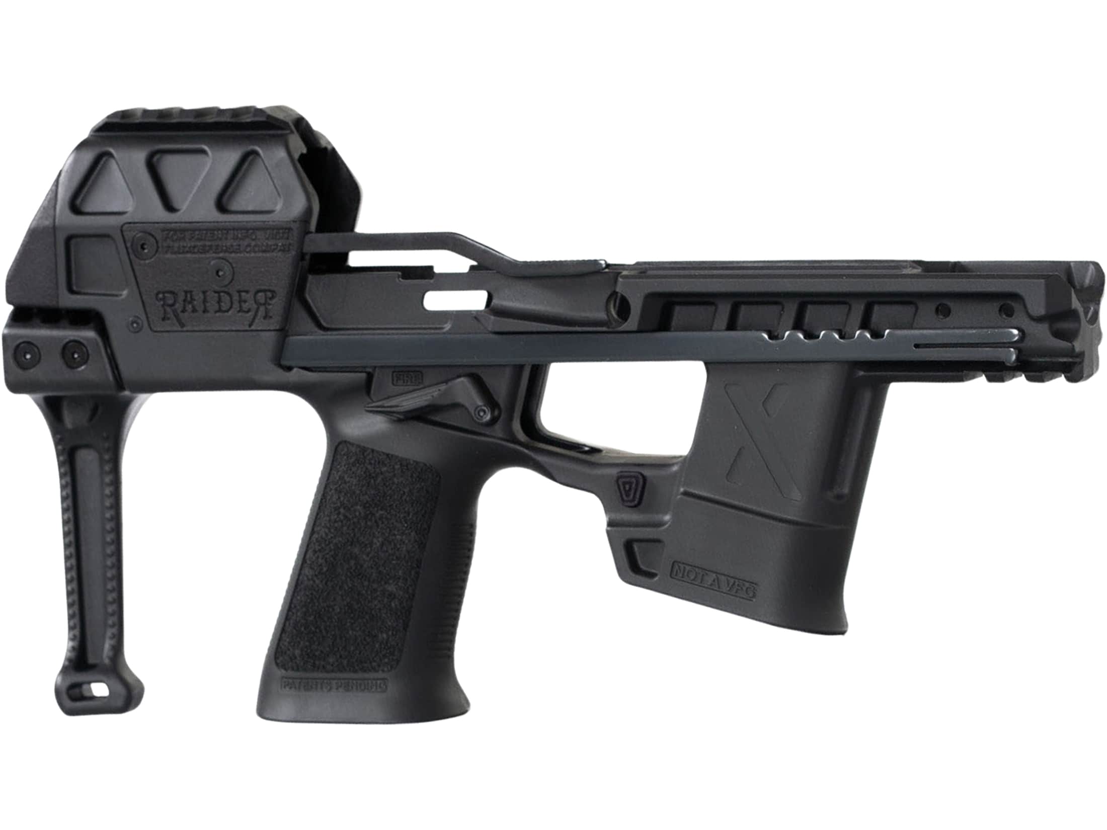 Flux Defense Raider X Pistol Chassis with Brace for Sig P320 Black