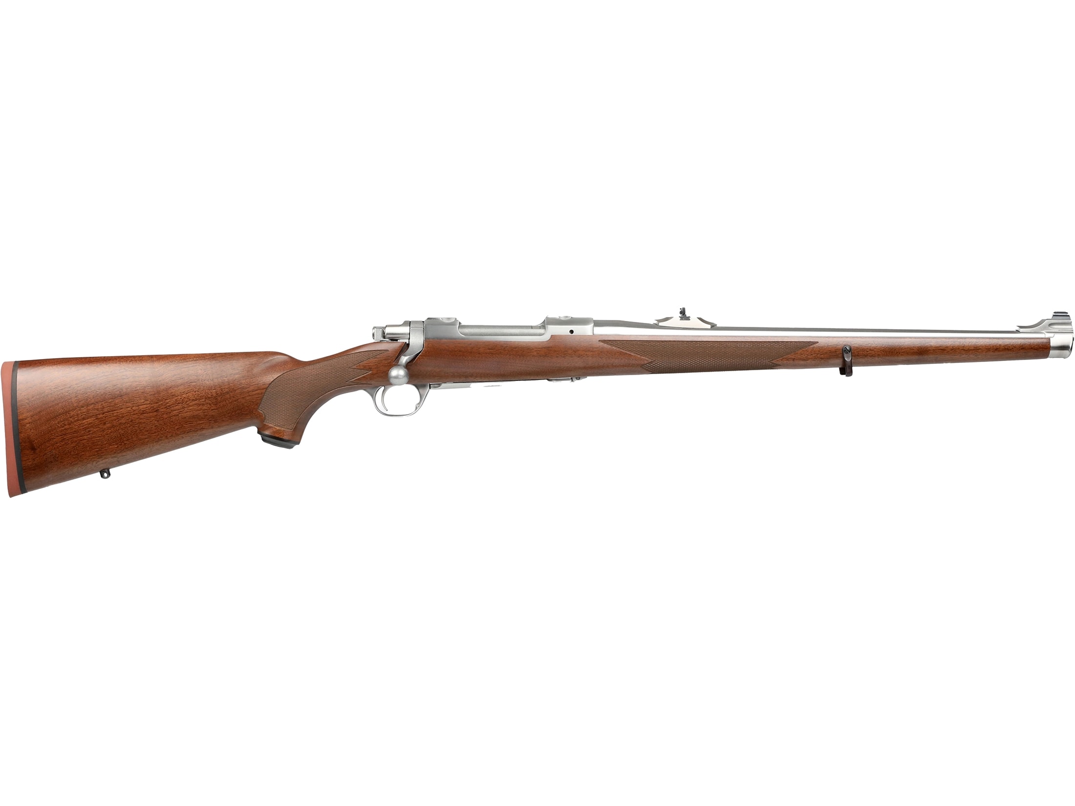 Ruger M77 Hawkeye International Bolt Action Rifle 6.5x55mm Swedish Mauser 18.5" Stainless Barrel Stainless Frame Walnut Field Stock
