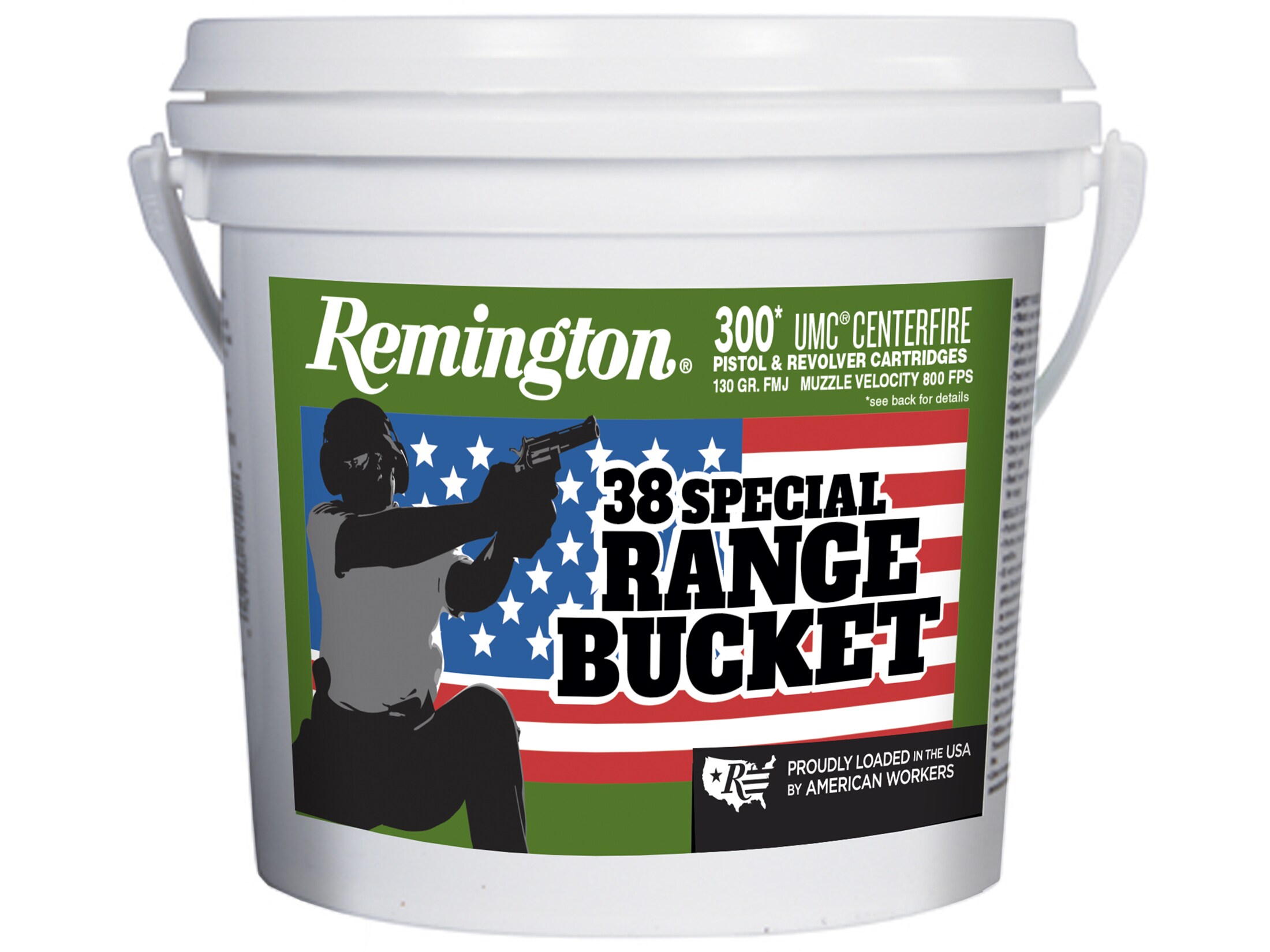 Remington UMC Ammo 38 Special 130 Grain Full Metal Jacket Bucket of.