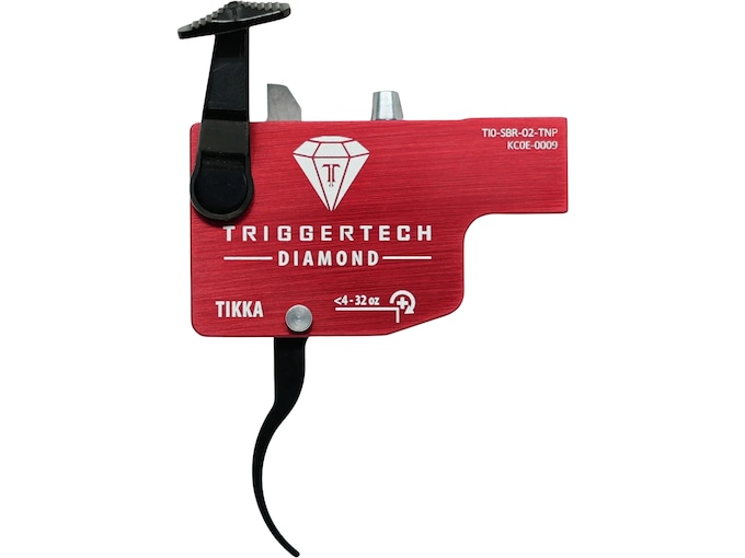 TriggerTech Diamond Single Stage Trigger for Tikka Right Hand Red Curved