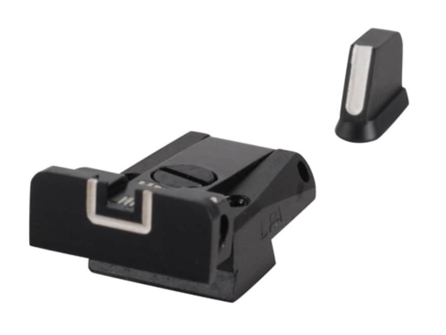 LPA SPR Sight Set CZ 75, 85 Dovetail Front Sight Steel White Outline