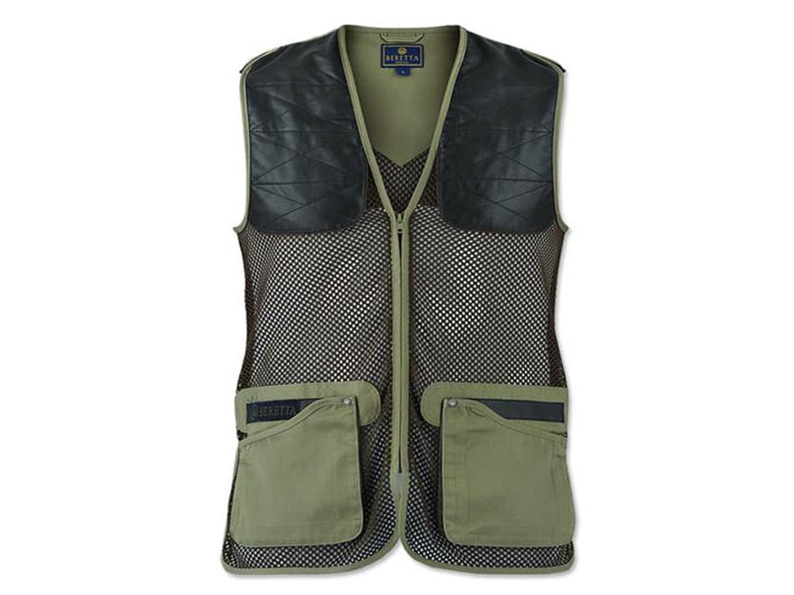 Beretta Men's Ambidextrous Shooting Vest Cotton/Polyester Tan/Brown XL