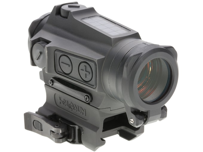 Holosun HE515CT-GR Elite Green Dot Sight 1x 20mm 65 MOA Circle with 2 MOA Dot Picatinny Co-Witness Mount Solar/Battery Matte Black