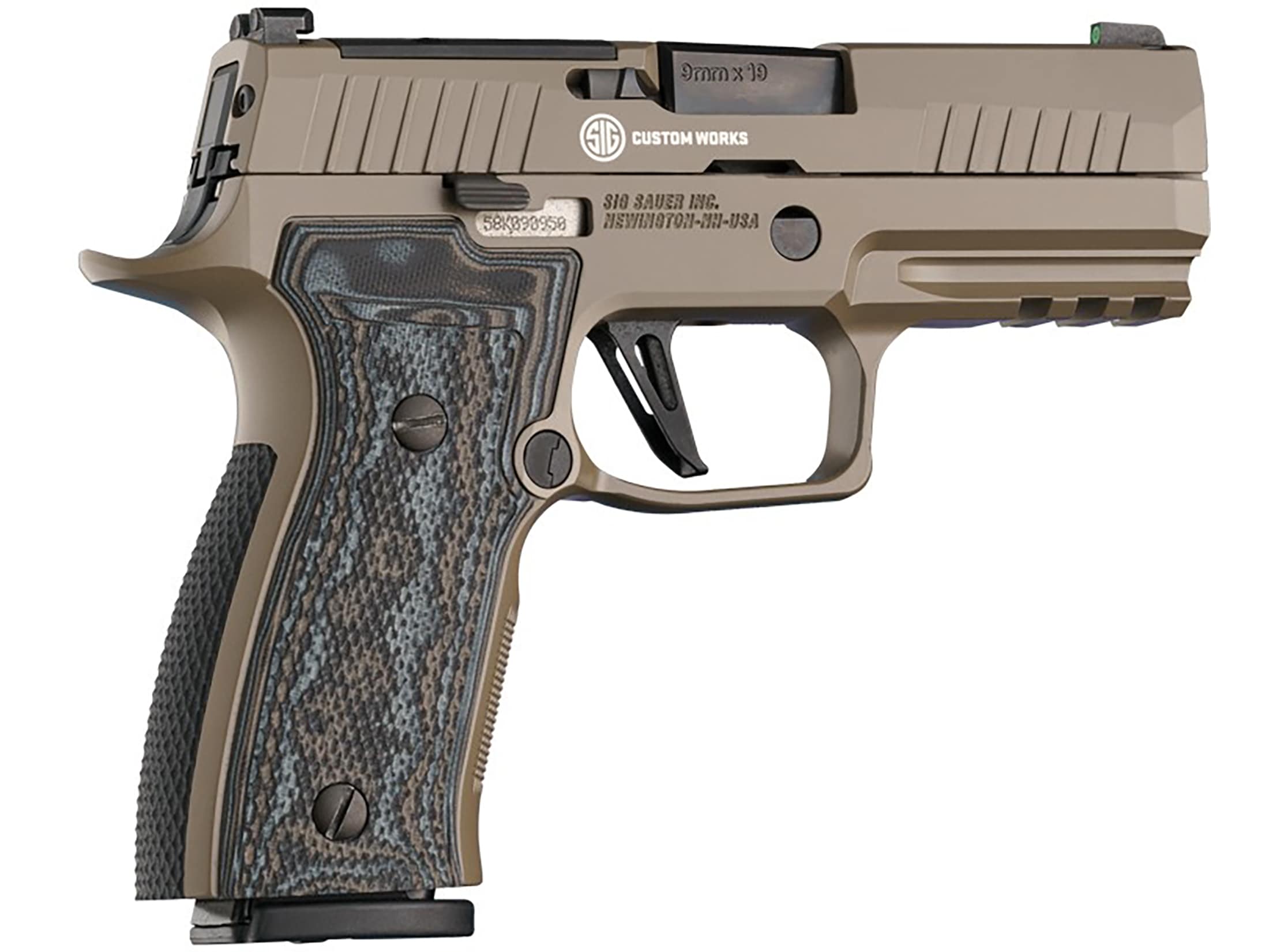 Hogue Extreme Series Grips Sig P320 AXG Flat Panels Inverse Checkered