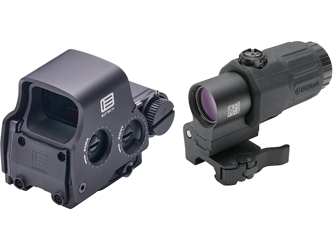 EOTech EXPS3-DCR Holographic Hybrid Sight II 68 MOA Circle with 1 MOA Dot Danger Close Reticle with G33 3X Magnifier and Switch to Side QD Mount Matte Black