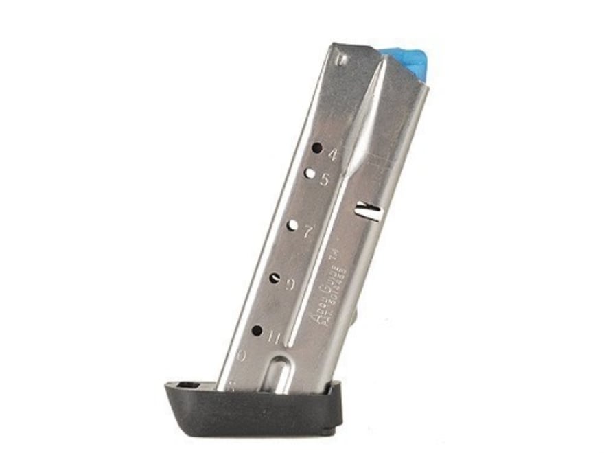 Smith & Wesson Mag S&W 40 TSW 40 S&W 11-Round SS +2 Round Grip Adapter