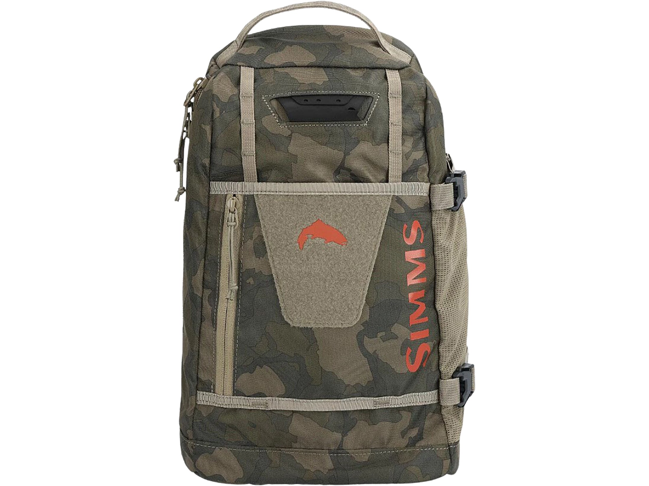 Simms Tributary Fly Fishing Sling Pack Regiment Camo Olive Drab
