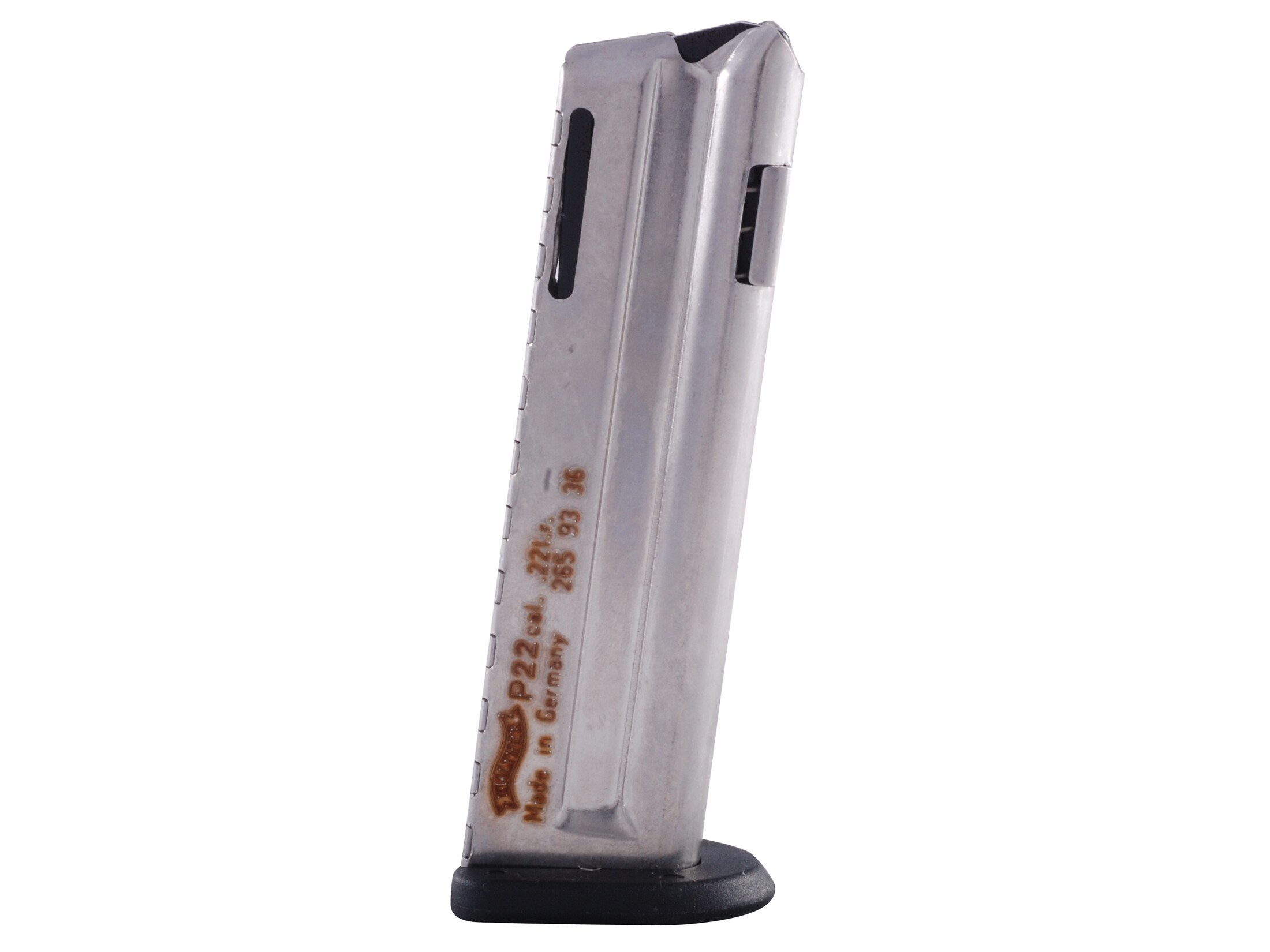 Walther Mag Walther P22 22 Long Rifle 10-Round Steel Nickel Plated