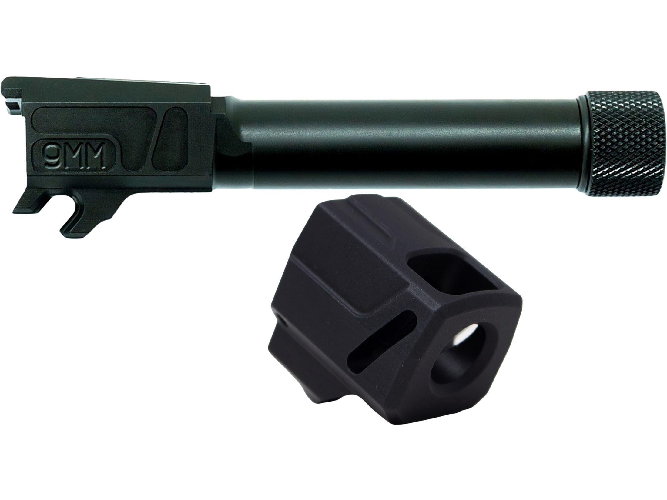 Faxon Duty Series Threaded Barrel for Sig Sauer P365 with EXOS-525 Compensator Black