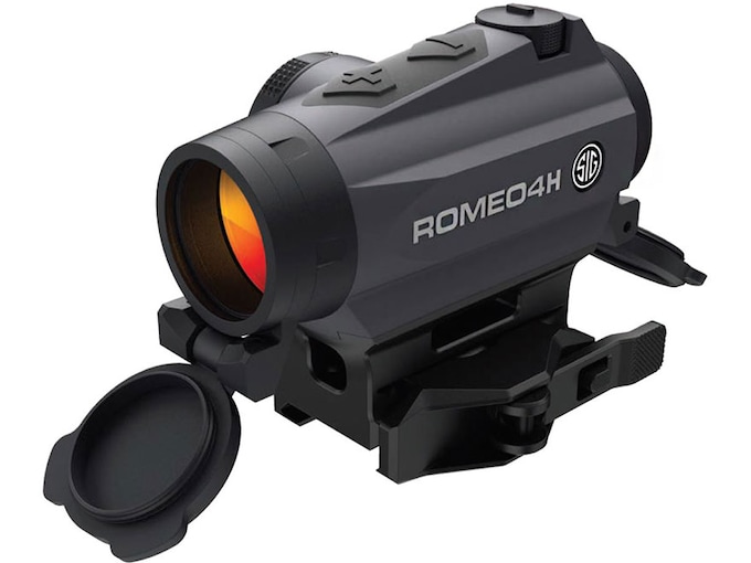 Sig Sauer ROMEO4H Red Dot Sight 1x Ballistic Circle Plex Reticle Torx and Quick-Release Mounts Graphite