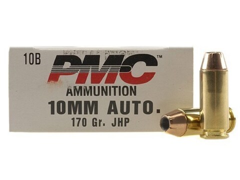 PMC Bronze Ammo 10mm Auto 170 Grain Jacketed Hollow Point Box of 25