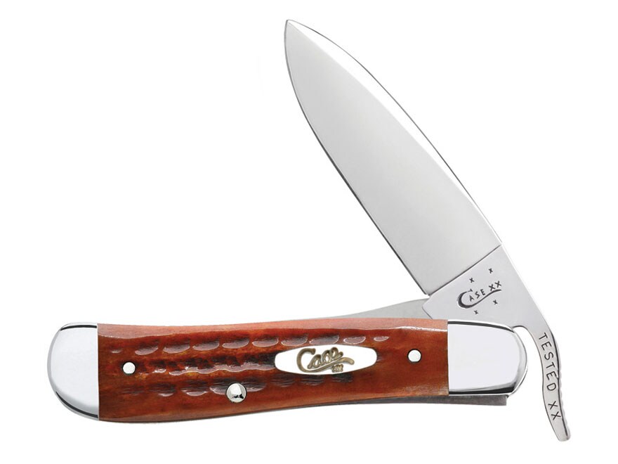 Case Russlock Folding Pocket Knife 4.25 Drop Point SS Blade Pocket