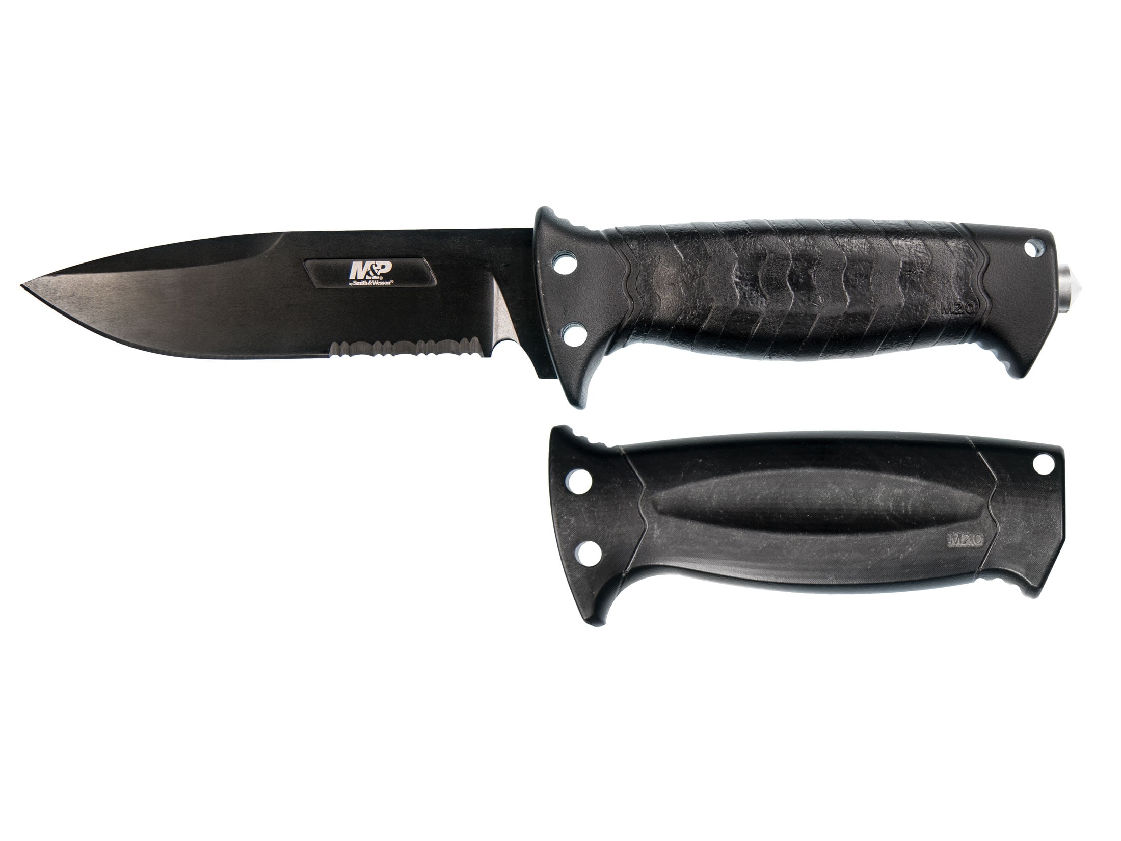Smith, Wesson M&P 2.0 GripSwap Fixed Blade Knife 5 Partially Serrated