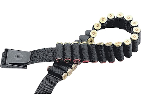 Uncle Mike's Shotshell Ammunition Carrier Belt Adjustable 25-Round Nylon Black