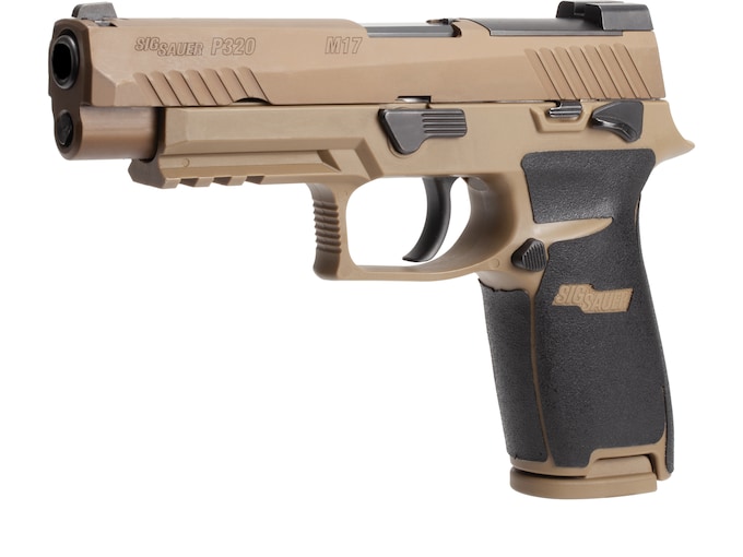 Hogue 17630 Wrapter Adhesive Grip made of Rubber with Black Finish & Grain Texture for Sig P320 Full Size with Medium Grip Module