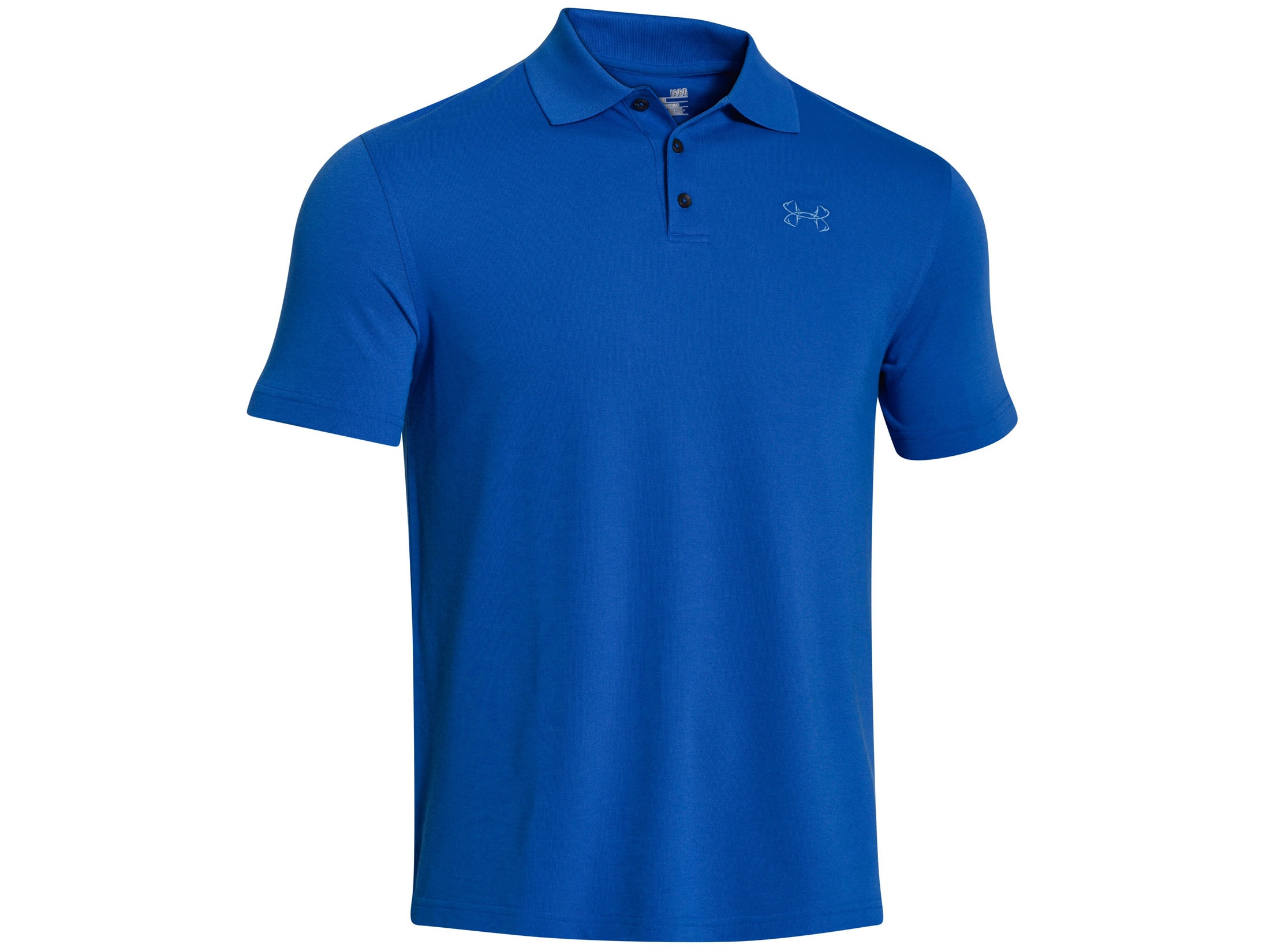 Under Armour Men's Fish Hook Polo Shirt Short Sleeve Polyester Black