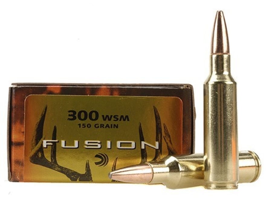 Federal Fusion 300 Winchester Short Mag (WSM) Ammo 150 Grain Bonded