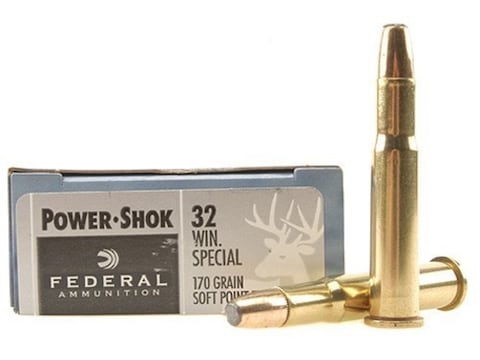 Federal Factory Second Power-Shok Ammunition 32 Winchester Special 170 Grain Soft Point...
