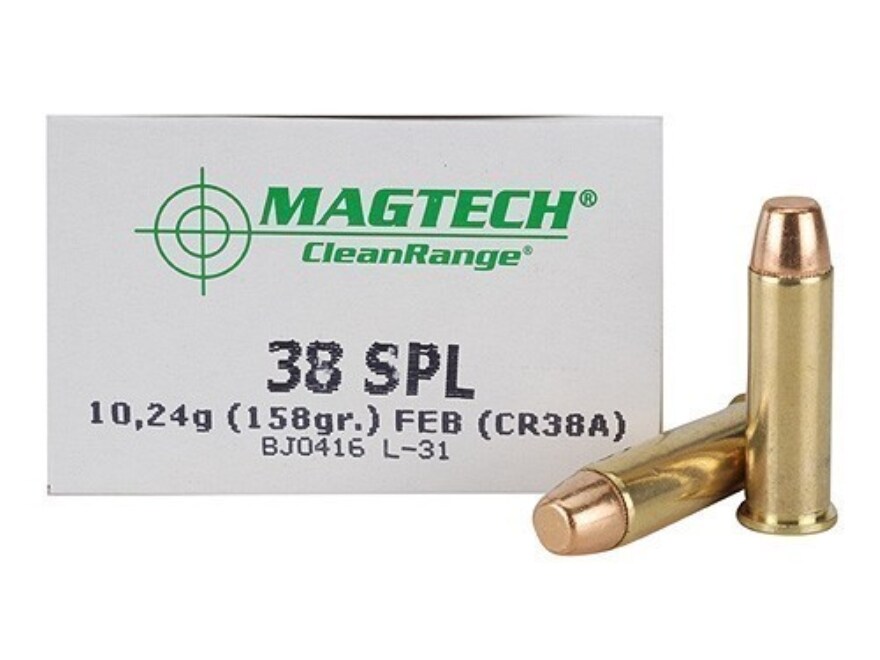 Magtech Clean Range Ammo 38 Special 158 Grain Encapsulated Flat Nose