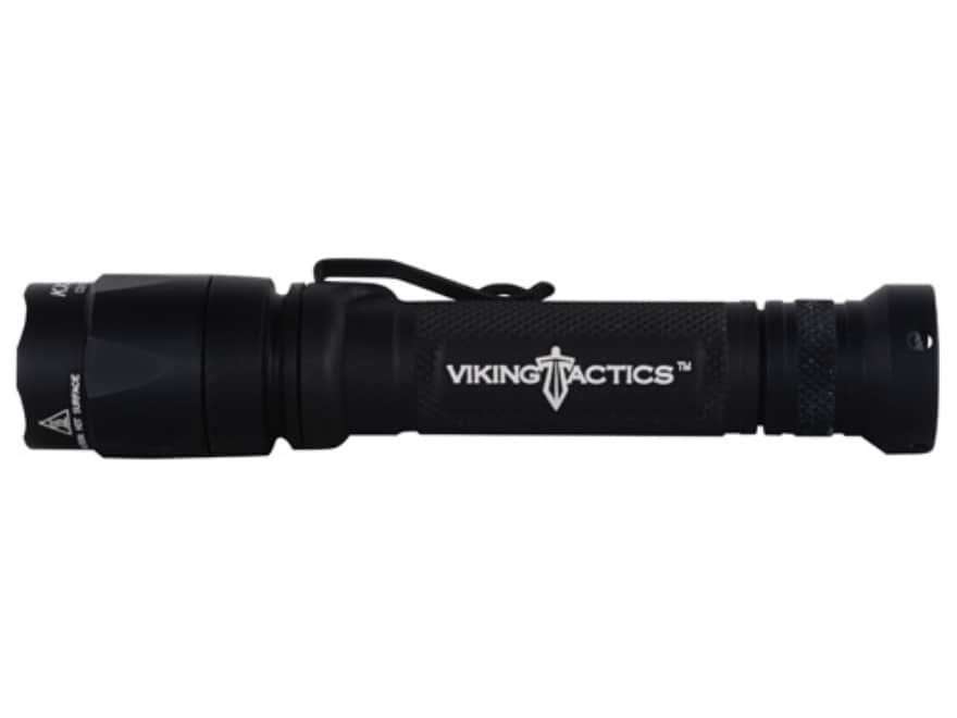 VTAC / Surfire Flashlight LED 2 CR123A Batteries PVC Alloy Black