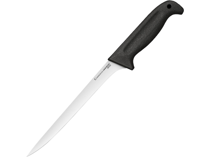 Cold Steel Commercial Series Fillet Knife 8″ 4116 Stainless Steel Blade Kray-Ex Handle Black,