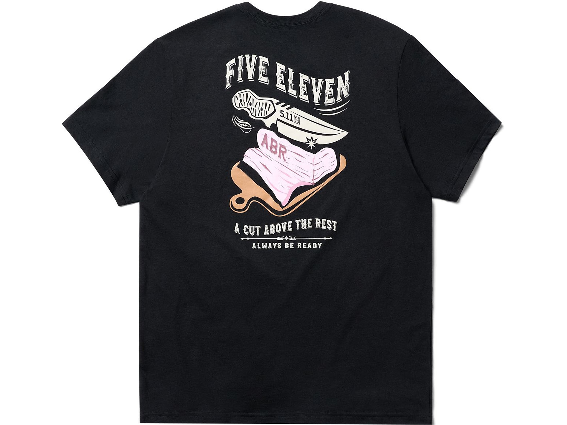 5.11 Men's Cut Above Short Sleeve Crew Neck T Shirt Black 2XL