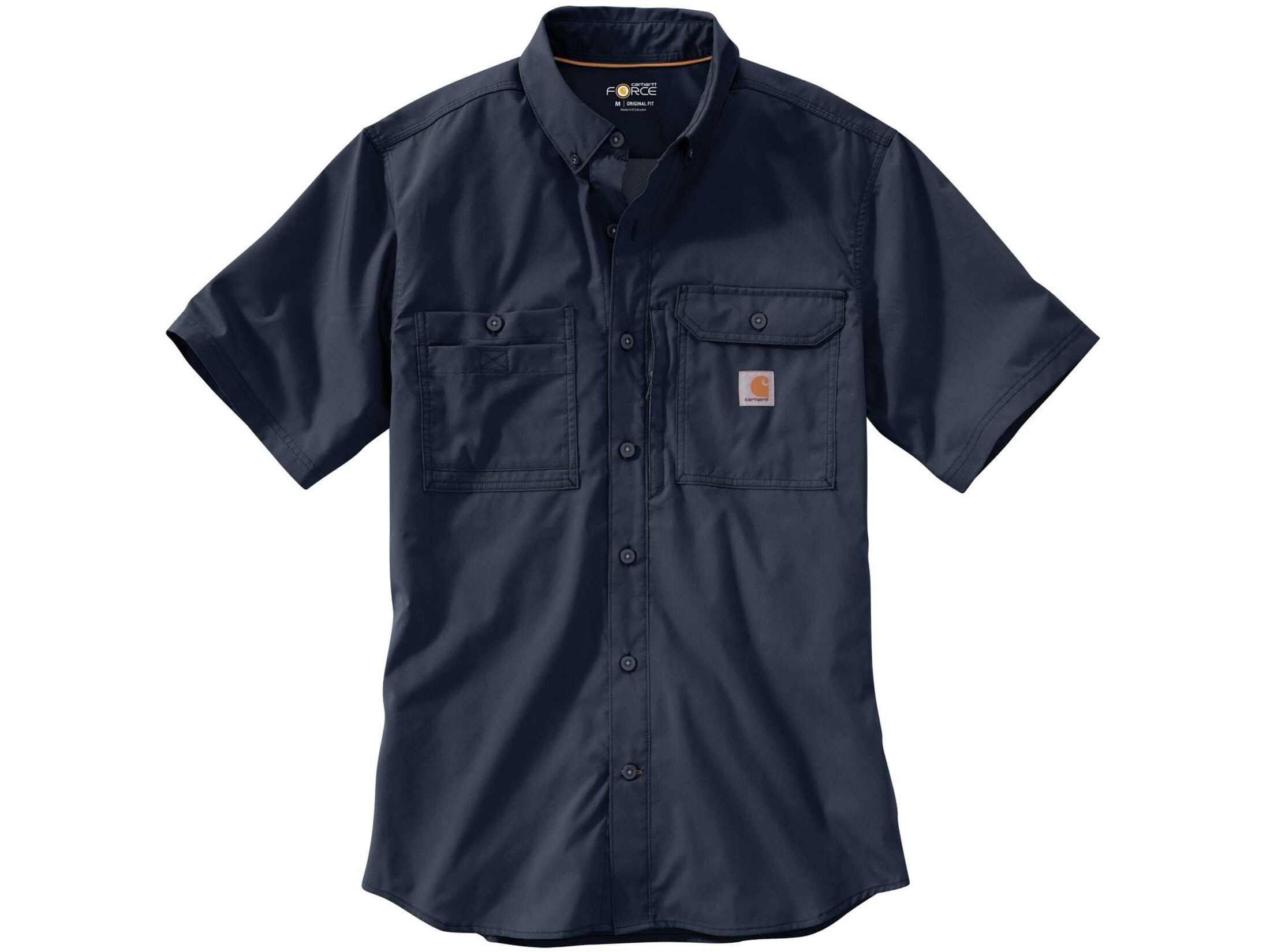 Carhartt Men's Force Ridgefield Solid ButtonUp Shirt Short Sleeve