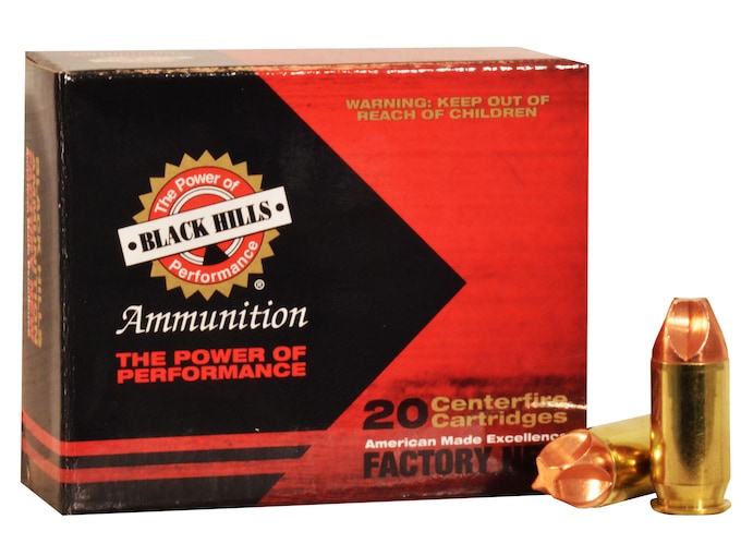 Black Hills HoneyBadger 45 ACP Ammo 135 Grain Lehigh Xtreme Defense Fluted Lead Free Box of 20