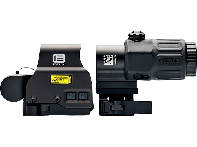 EOTech EXPS3-0 Holographic Hybrid Sight II 68 MOA Circle with 1 MOA Dot Reticle with G33 3X Magnifier and Switch to Side QD mount Matte Black