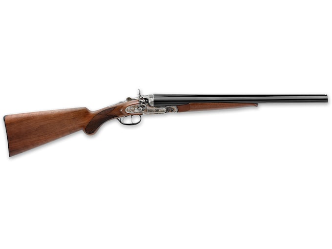 Pedersoli With Wyatt Earp Writing Double Barrel 12 Gauge Shotgun 20" Blued Barrel Walnut Field Stock