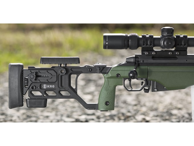 Kinetic Research Folding Stock for Whiskey-3, X-Ray, Bravo, 180-Alpha, CZ455 Chassis and Sako TRG-22, TRG-42 Sako Green
