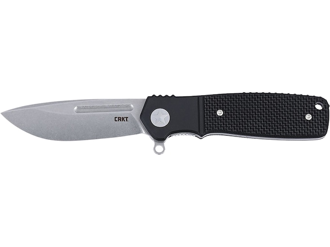 CRKT Homefront Compact Pocket Knife 2.91″ Drop Point CPM S35VN Stonewashed Blade G-10 Handle Black