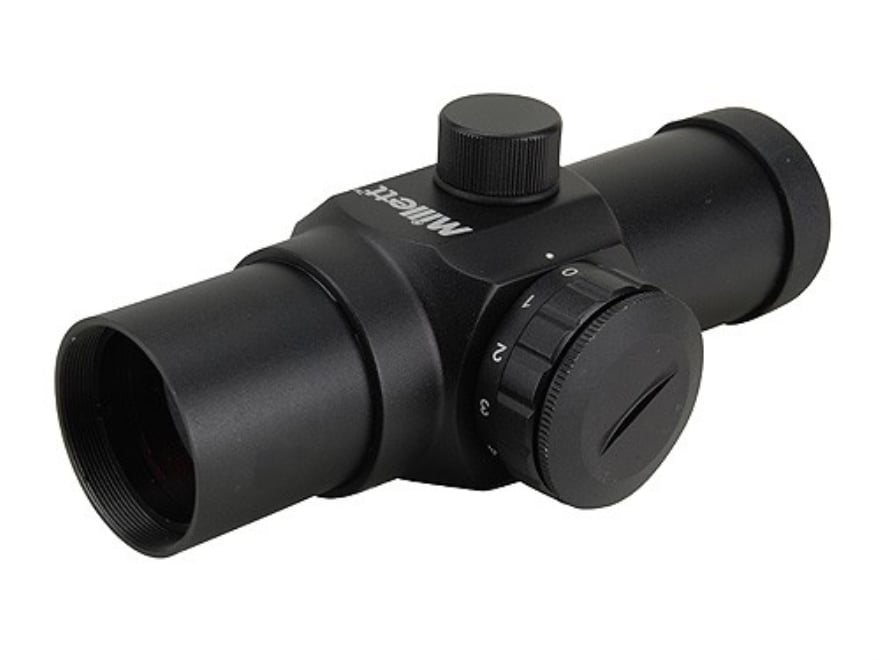 Millett Red Dot Sight 30mm Tube 1x 5 MOA Dot Weaver-Style Rings Matte