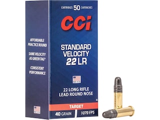 CCI Clean-22 Subsonic 22LR Ammo 40 Grain Round Nose Box of 100