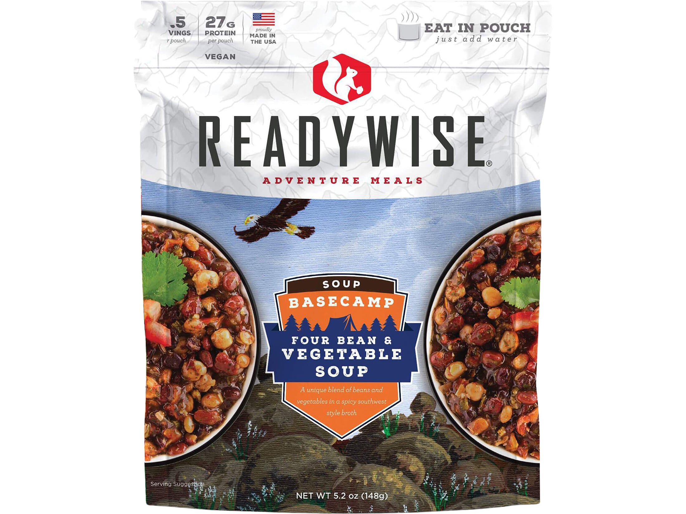 ReadyWise Basecamp Four Bean, Vegetable Soup Freeze Dried Food 2.5