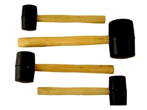 Wisdom Rubber Mallet Set 8, 12, 16, 32 oz