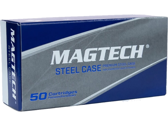 Magtech Steel Case 9mm Luger Ammo 115 Grain Full Metal Jacket Case of 1000 (20 Boxes of 50)