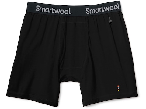 Smartwool Men's Merino 150 Boxer Brief Underwear Merino Wool Black