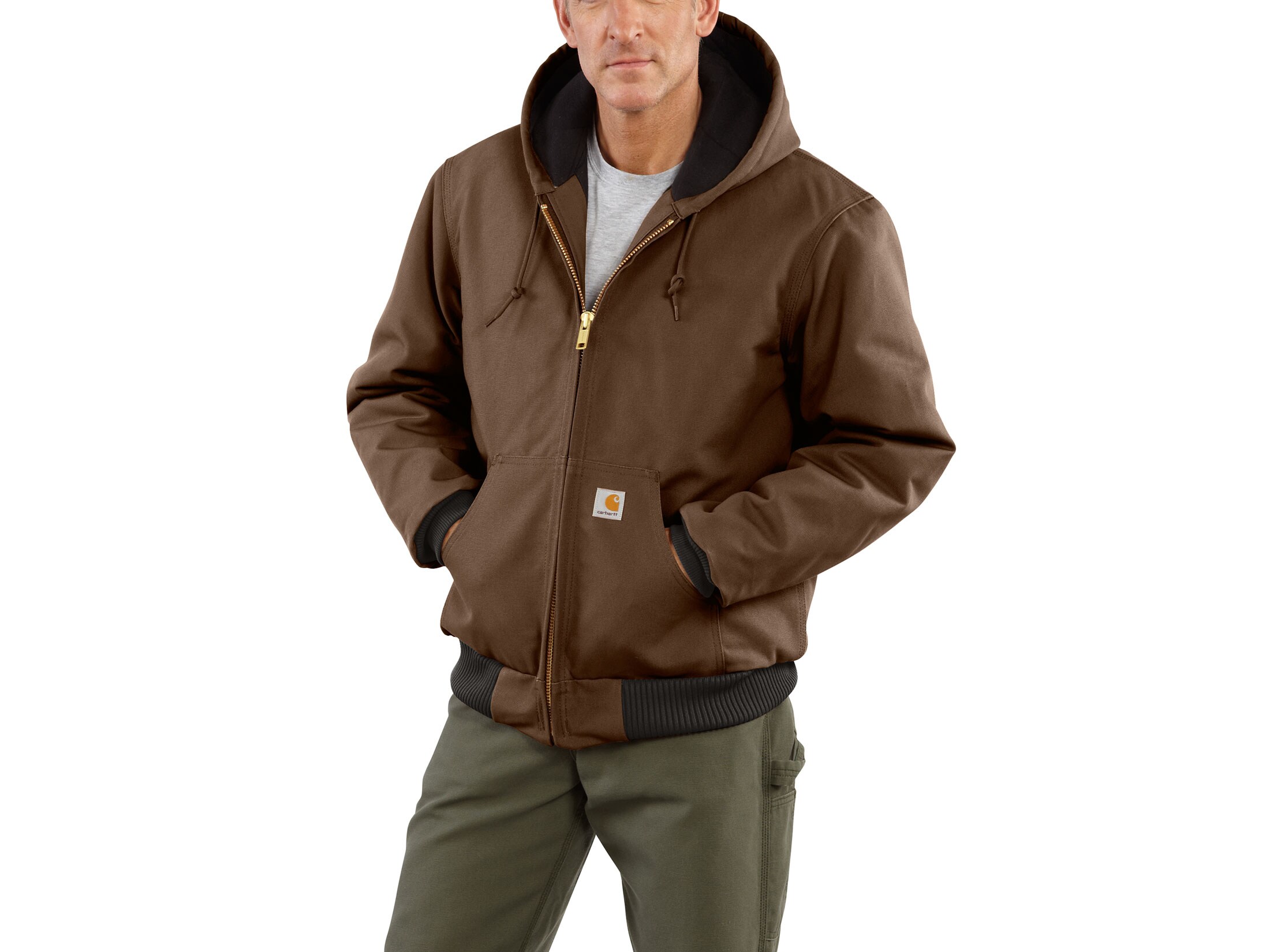 Carhartt Men's Loose Fit Firm Duck Insulated Flannel Lined Active