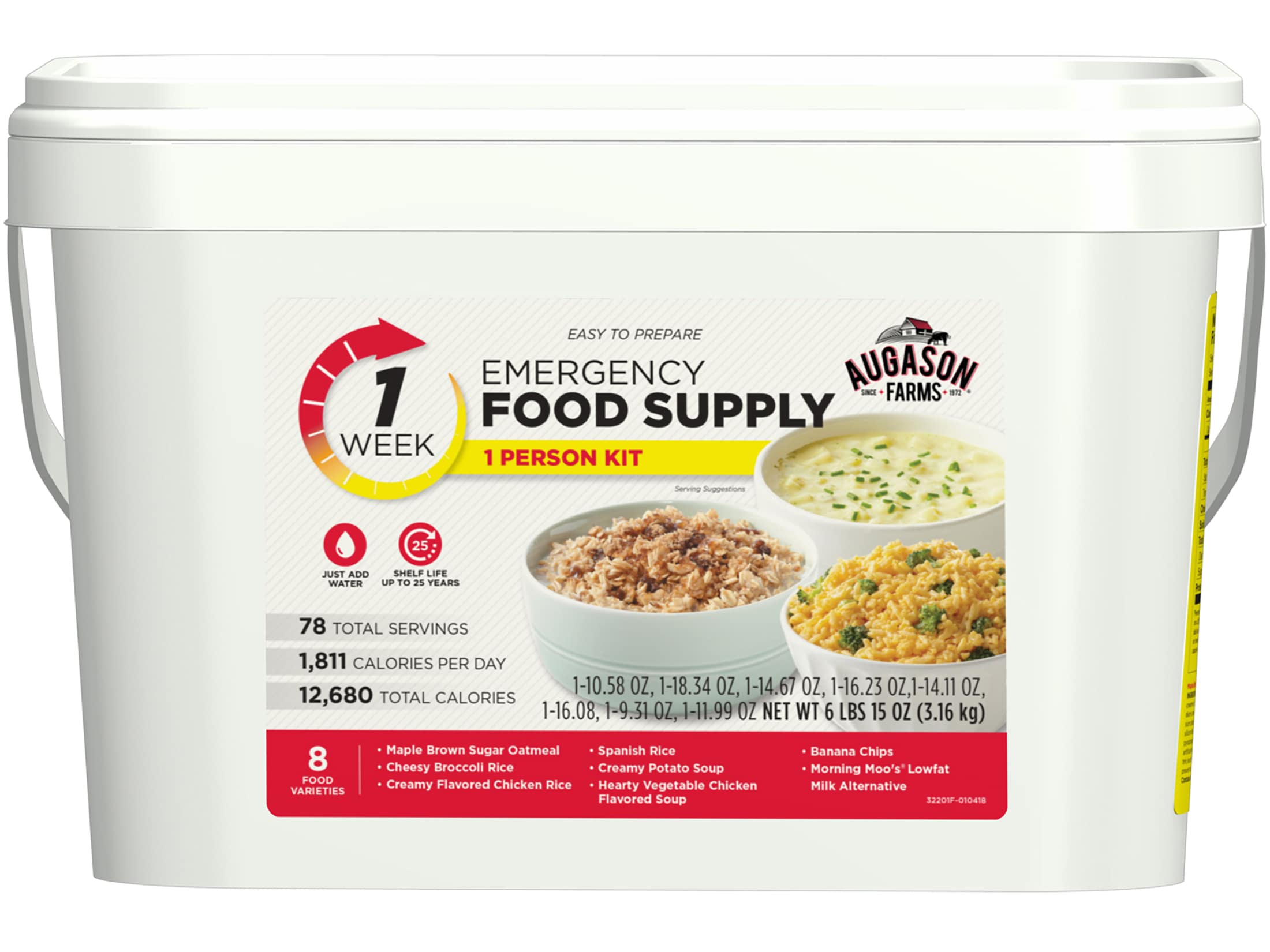 Augason Farms 1-Week 1-Person Emergency Food Supply Kit 6 lbs